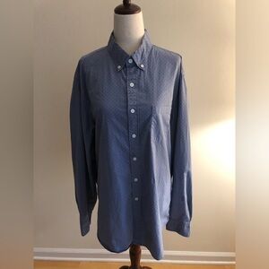 J. Crew Men's Navy Polka Dot Button-Down Shirt